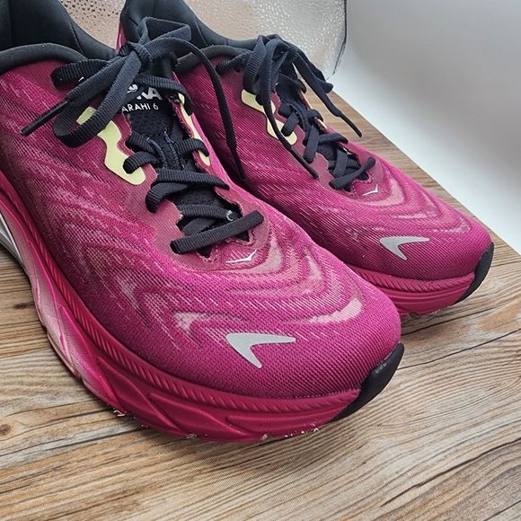 Hoka One One ARAHI 6 Women's Pink /Black Sneakers Size 8B - Picture 11 of 13